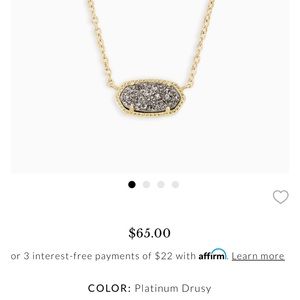 Kendra Scott Elisa Gold Pendant Necklace